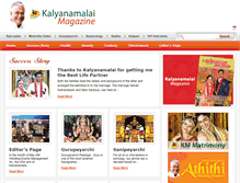 Tablet Screenshot of kalyanamalaimagazine.com